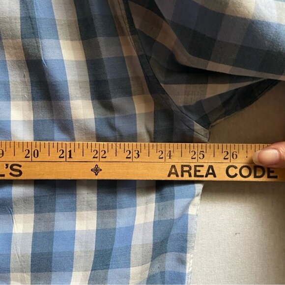 Tommy Bahama silk cottonn checker plaid long sleeves button up shirt Sz XL - Picture 7 of 8